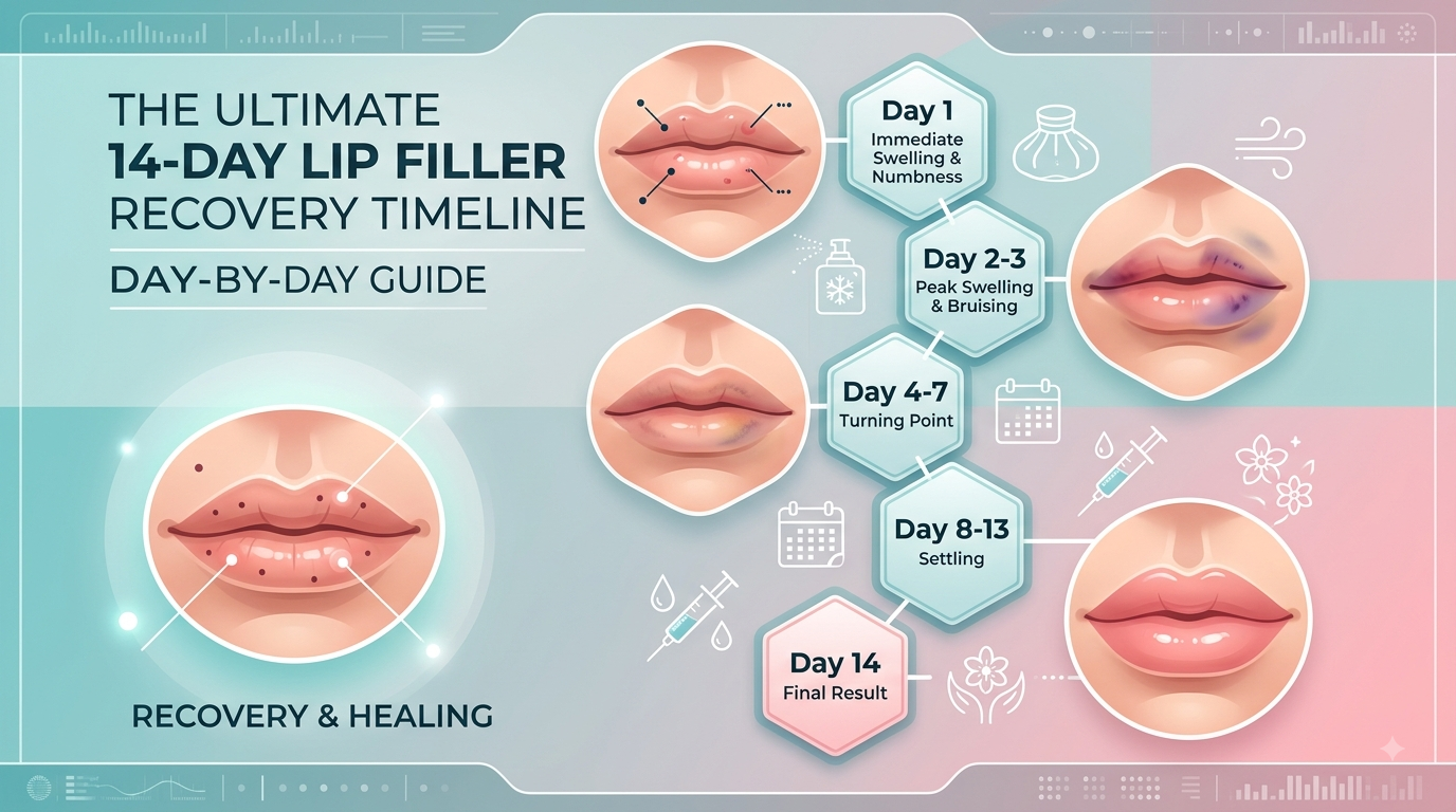 ​14-Day Lip Filler Recovery Timeline: Day-by-Day Healing Guide