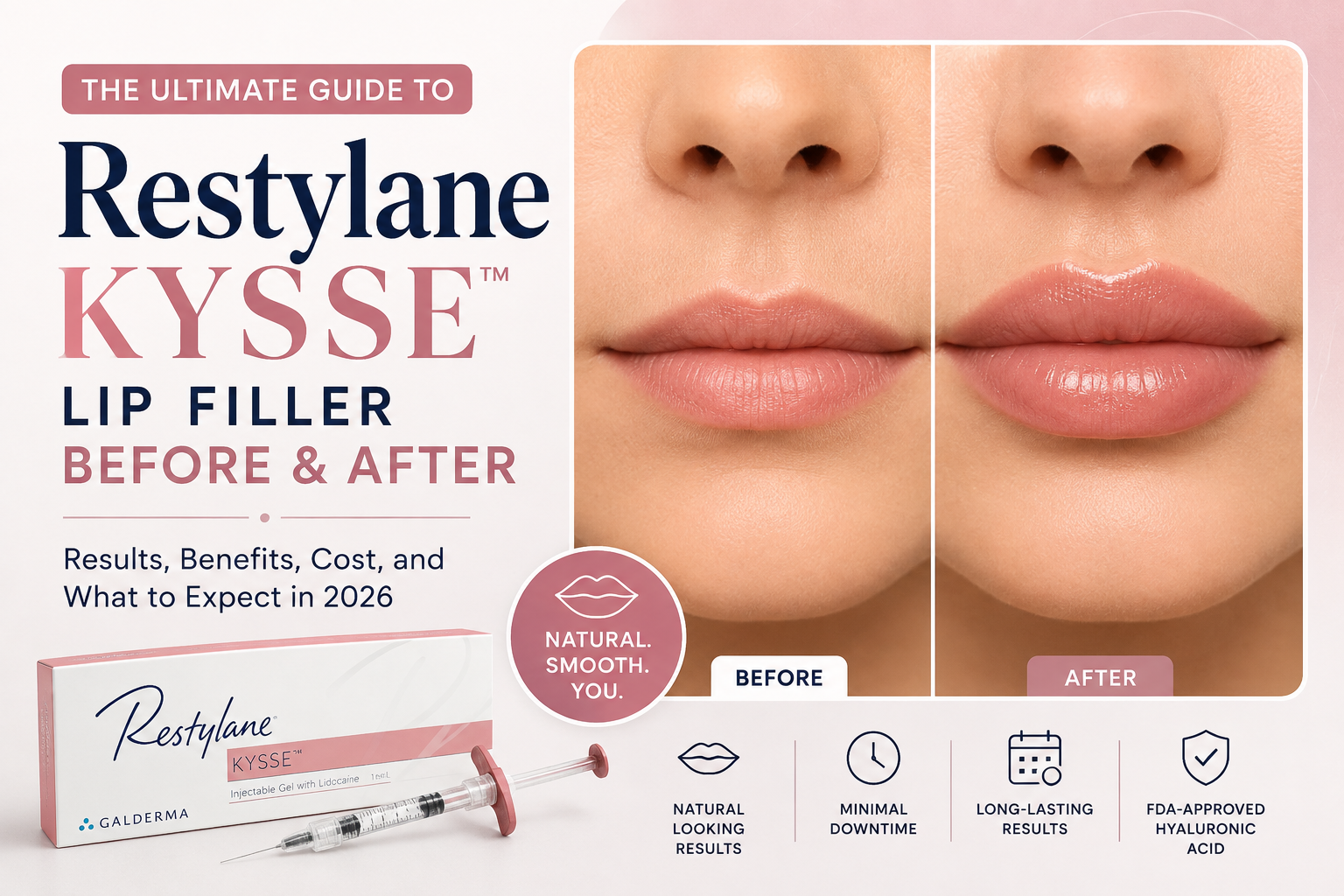 Restylane Kysse Lip Filler Before and After: 2026 Results